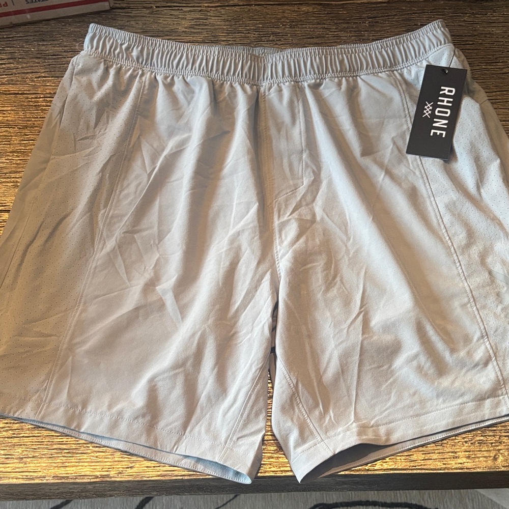 Rhone Silver Gray Performance Shorts